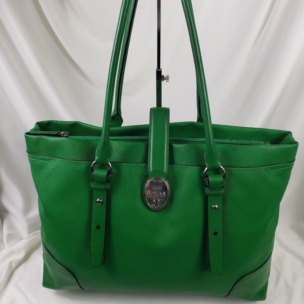 Tumi Leather Laptop Tote